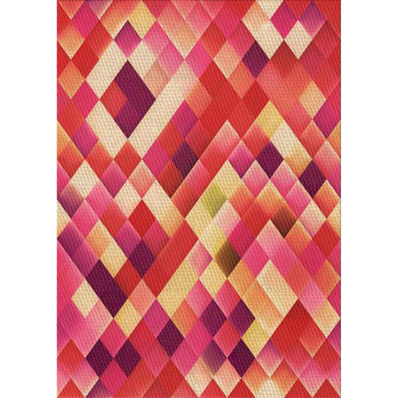 East Urban Home Abstract Wool Peach/Pink Area Rug Wayfair